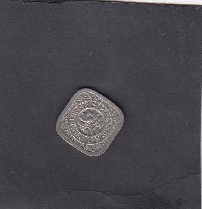 Beschrijving: 5 Cent WILHELMINA 